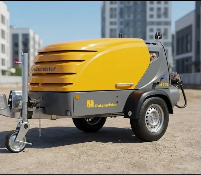 Оборудование для полусухой стяжки: Putzmeister M 740 - Пневмонагнетатель (Германия)